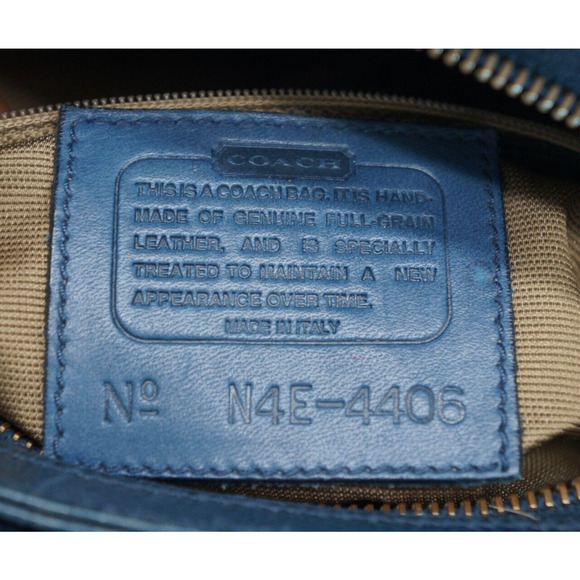 Rare Vintage COACH Madison Pierre 4406 Navy Leather Shoulder Bag in EUC - Picture 13 of 13
